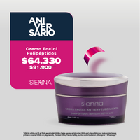 Crema Facial con Polipéptidos Sienna 45g
